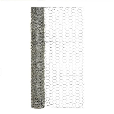 Garden Zone Garden Craft 36 in. H X 25 ft. L Galvanized Steel Poultry Netting 1 in. 163625
